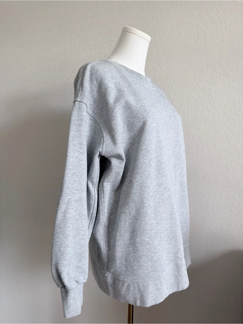 Lululemon Perfectly Oversized Crew Sweatshirt — Heathered Core Light Grey Size 6